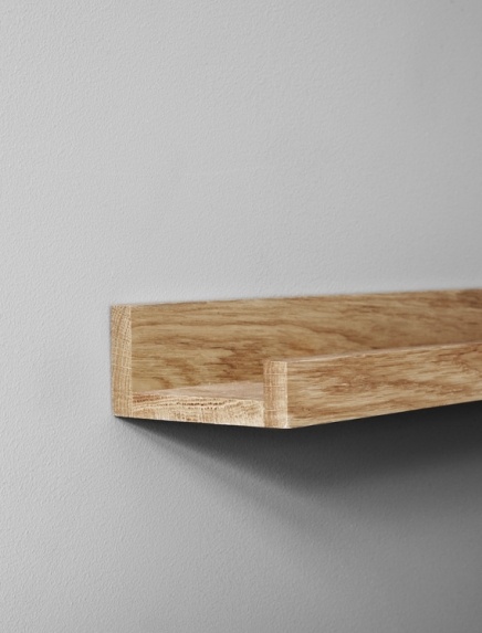 Prateleira para quadros de carvalho 70cm