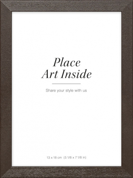 Moldura para quadros em madeira escura, 13x18