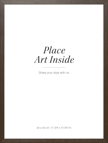 Moldura para quadros em madeira escura, 30x40