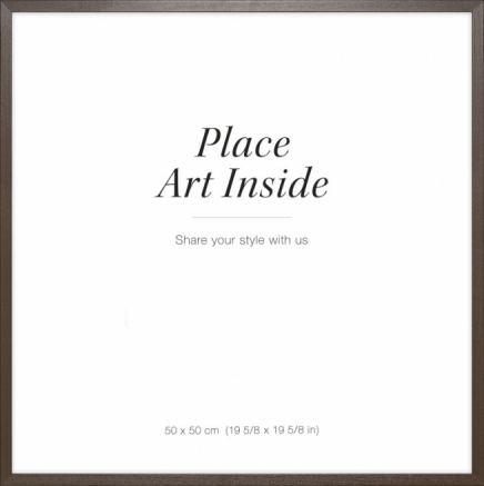 Moldura para quadros em madeira escura, 50x50
