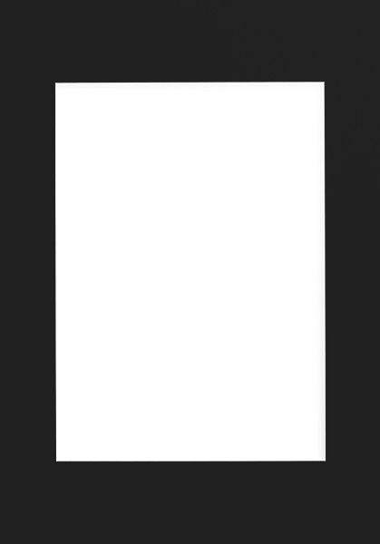 Passepartout preto, 70x100