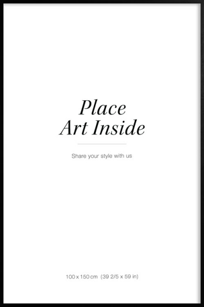 Moldura em preto, 100x150