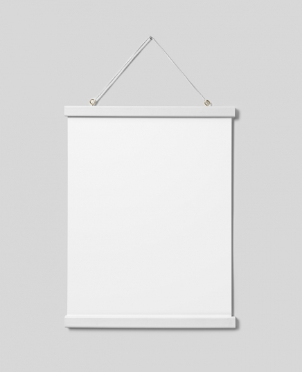 Gancho para posters branco 31 cm, fixação magnética