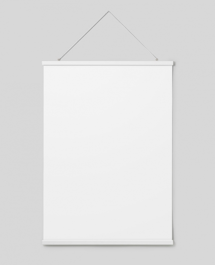 Gancho para posters branco 71 cm, fixação magnética