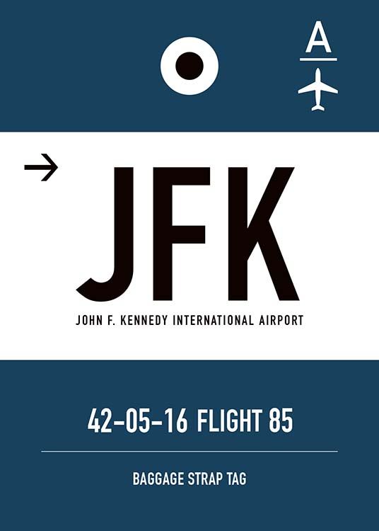 JFK New York Poster