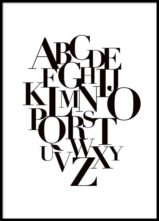 alphabet poster
