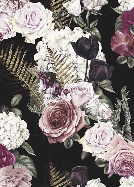 Flower Pattern No4 Poster