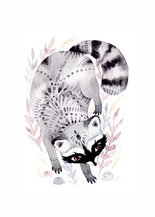 Little Raccoon Poster