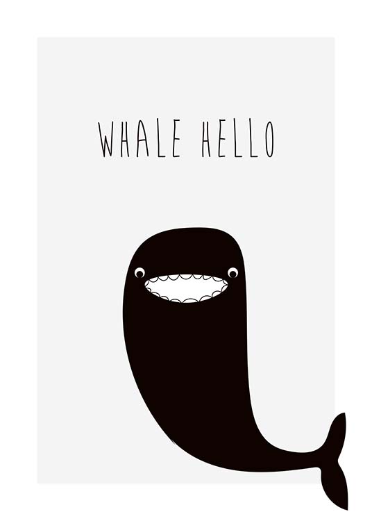 Whale Hello Poster