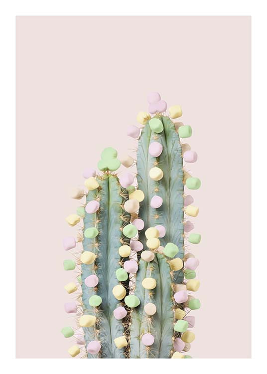 Candy Cactus Poster / Cartazes para crianças em Desenio AB (10340)