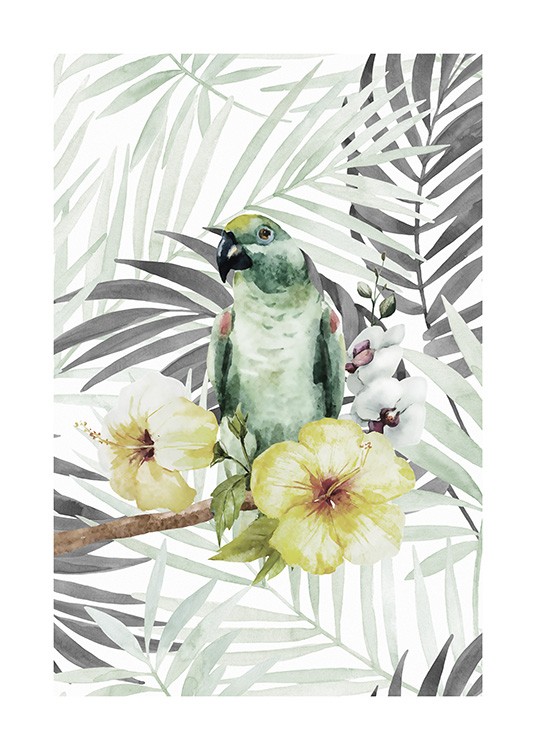 Tropical Bird No2 Poster / Animais em Desenio AB (10649)