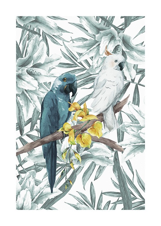Tropical Bird No3 Poster / Animais em Desenio AB (10650)