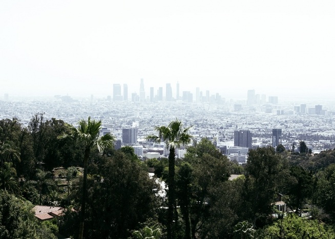 Skyline of Los Angeles Poster / 50x70 cm em Desenio AB (10787)