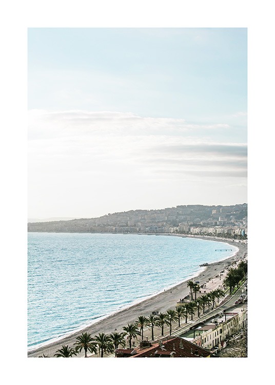 Beach View in Nice Poster / Natureza em Desenio AB (10897)