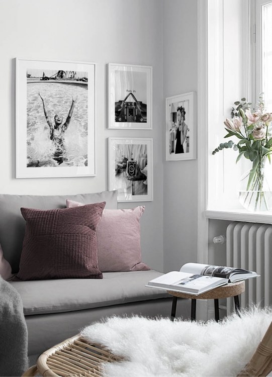 F**k It Poster / Preto e branco em Desenio AB (11042)