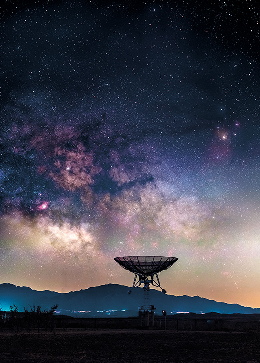 Radio Telescope Poster / Natureza em Desenio AB (11168)