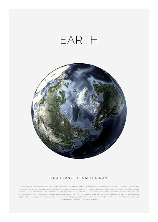 Planet Earth Poster / Cartazes para crianças em Desenio AB (11440)