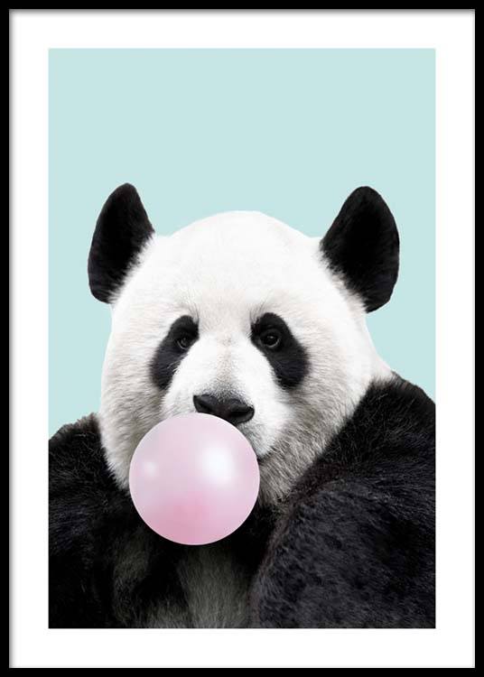 Bubblegum Panda Poster / Posters para crianças em Desenio AB (11770)
