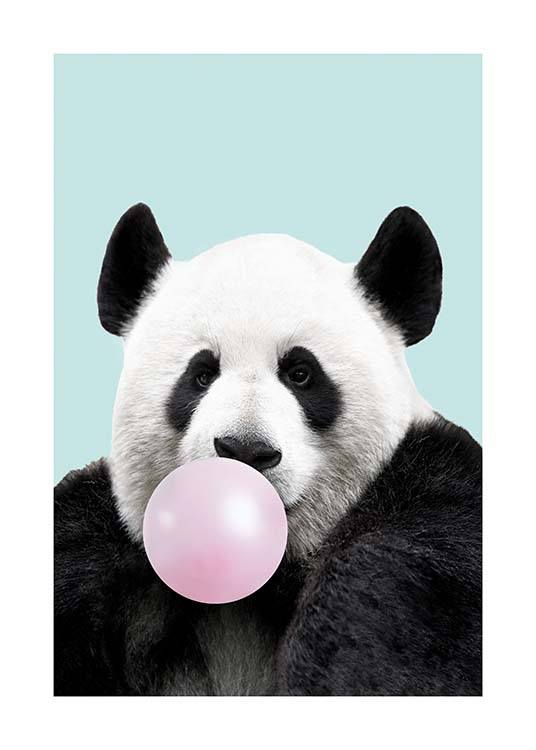 Bubblegum Panda Poster / Posters para crianças em Desenio AB (11770)