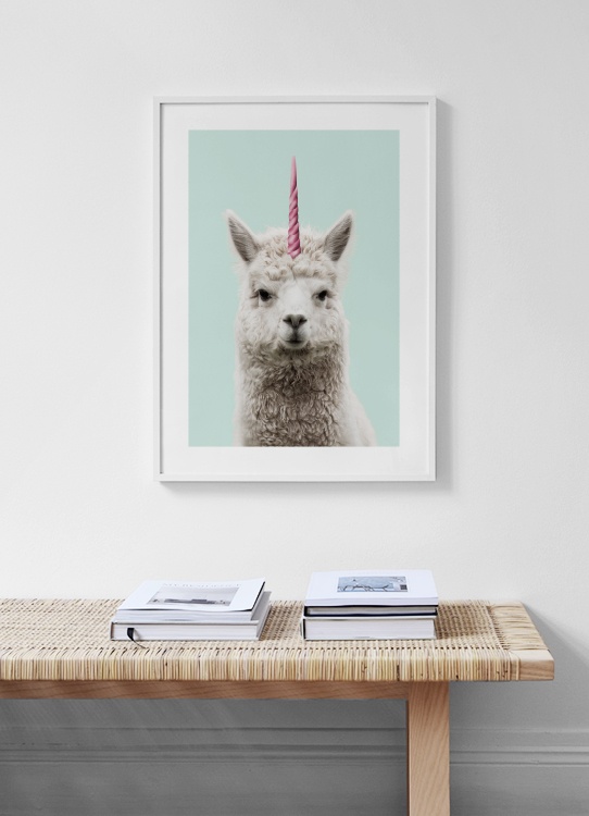 Lamacorn Poster / Cartazes para crianças em Desenio AB (11771)