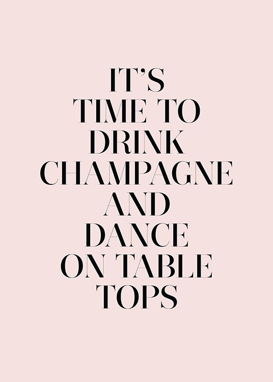 Champagne and Dance Poster