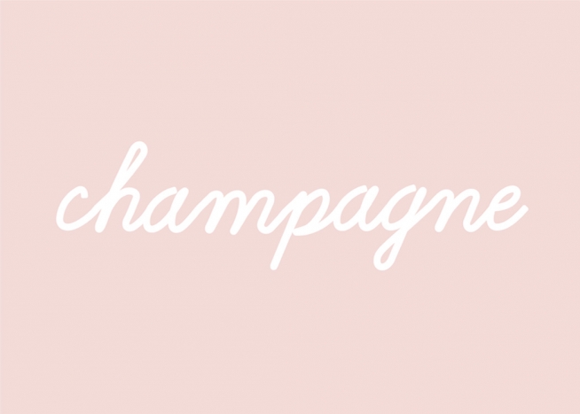 Rosé Champagne Poster