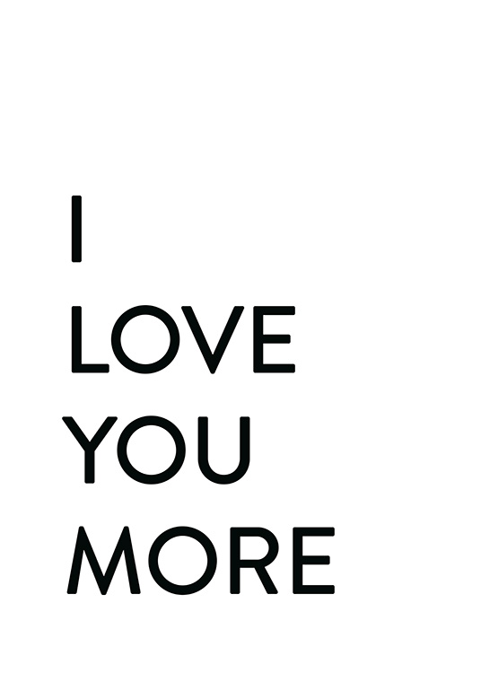 Each Day I Love You No2 Poster / Posters com texto em Desenio AB (12009)