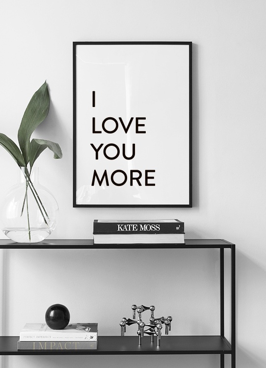 Each Day I Love You No2 Poster / Tipografia em Desenio AB (12009)