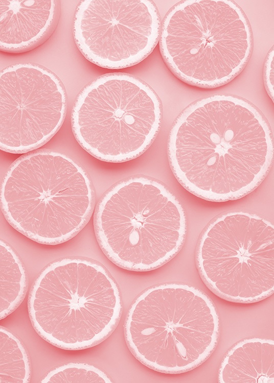 Pink Slices Poster