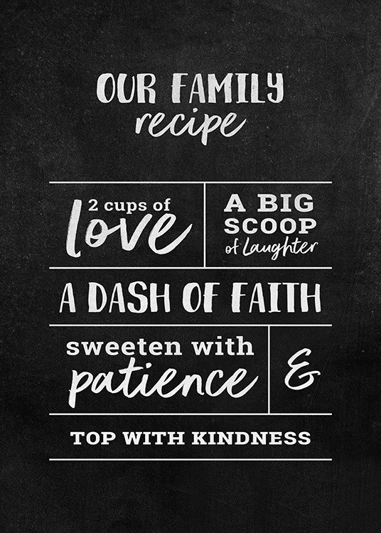 Family Recipe Poster