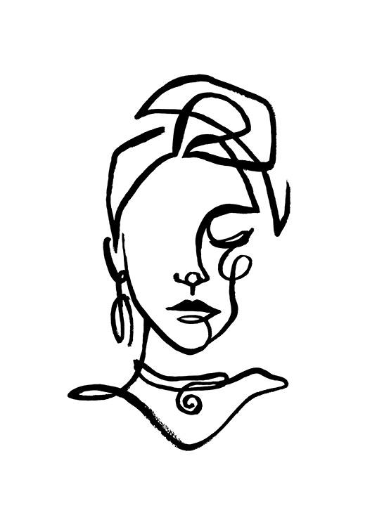 Painted Woman Poster