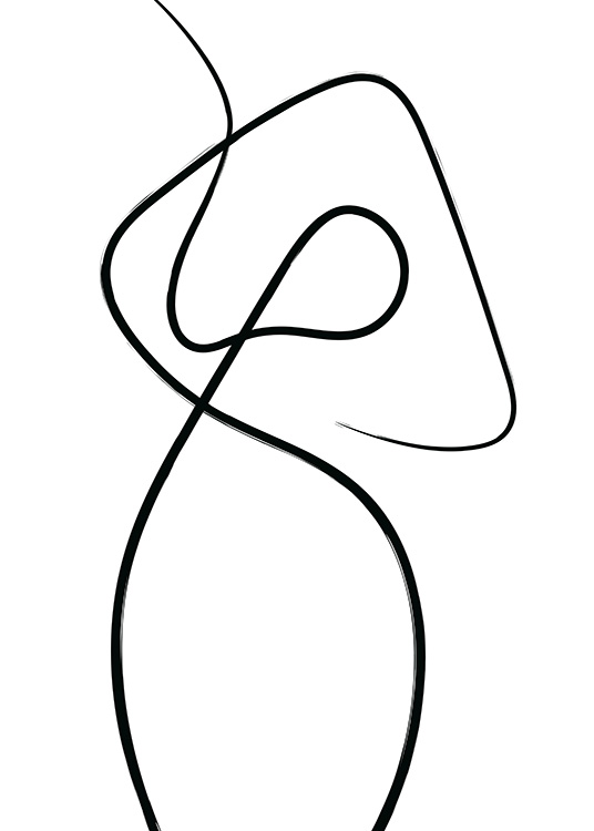 Line Impression No1 Poster