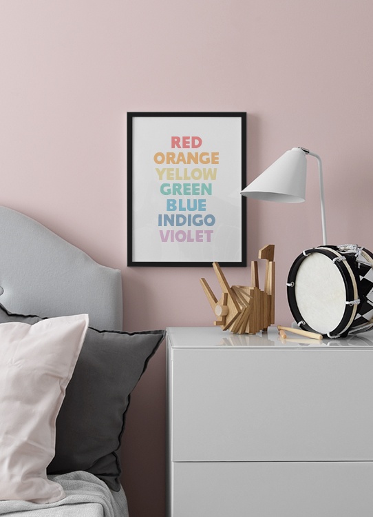 The Colors of the Rainbow Poster / Bebé em Desenio AB (12684)