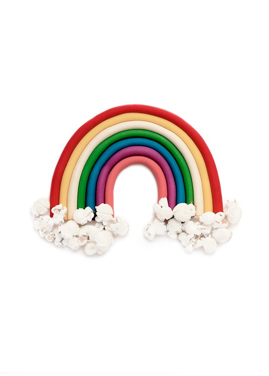Popcorn Rainbow Poster
