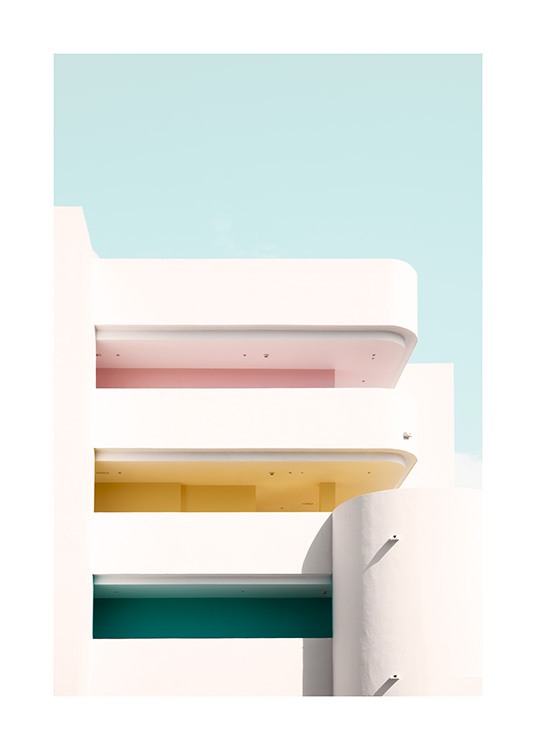 Color Balconies Poster