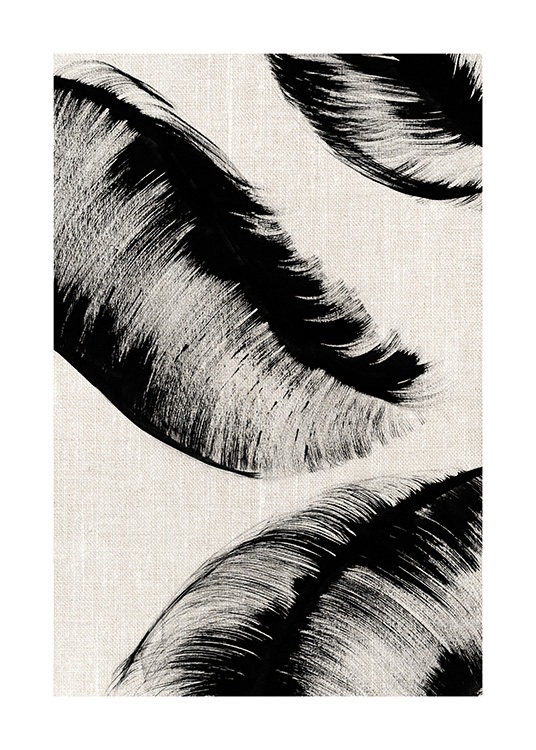 Ink Leaves No2 Poster / Arte em Desenio AB (12809)