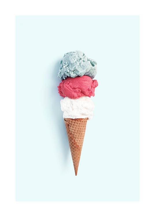 Tricolore Ice Cream Poster
