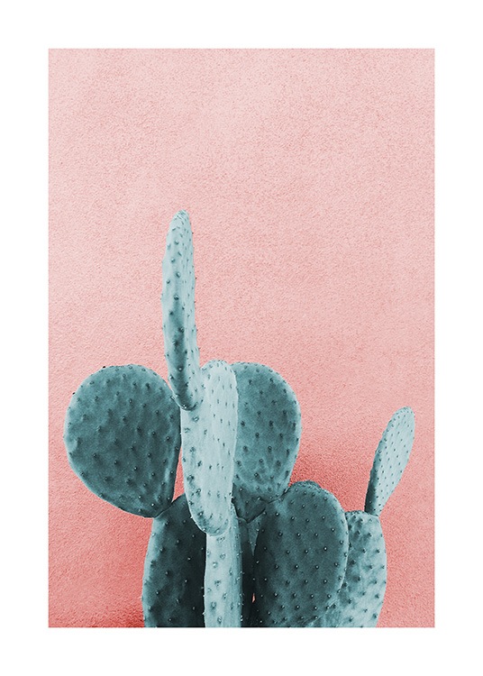Mint Cactus Poster / Arte fotográfica em Desenio AB (12852)
