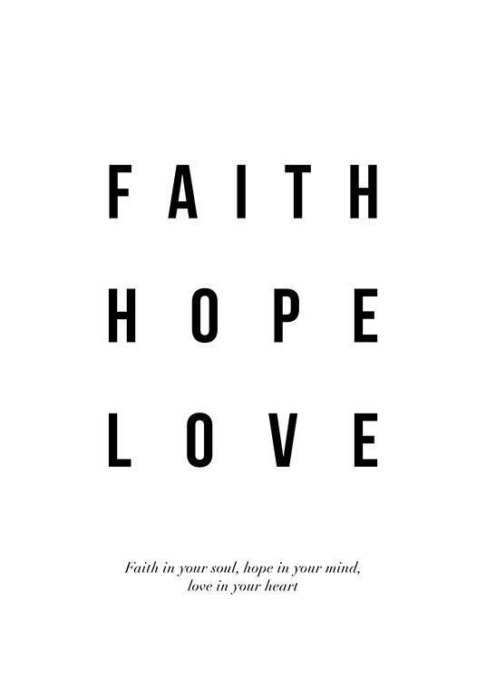 Faith Hope Love Poster