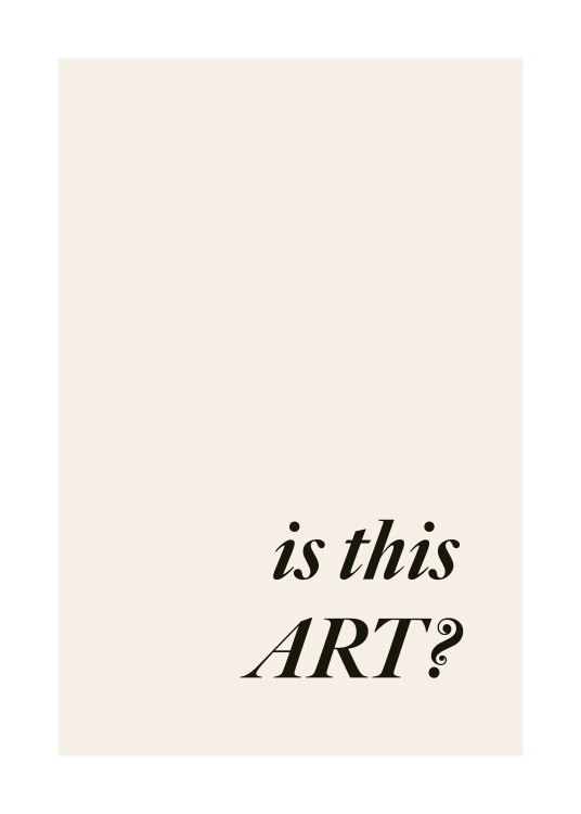 Is This Art Poster