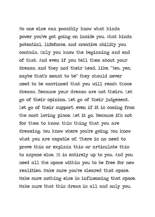 Your Dream is Yours Poster