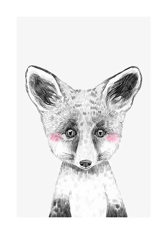 Tiny Fox Poster
