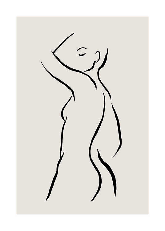 Female Lines No1 Poster