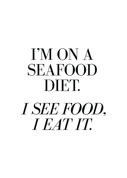 Seafood Diet Poster