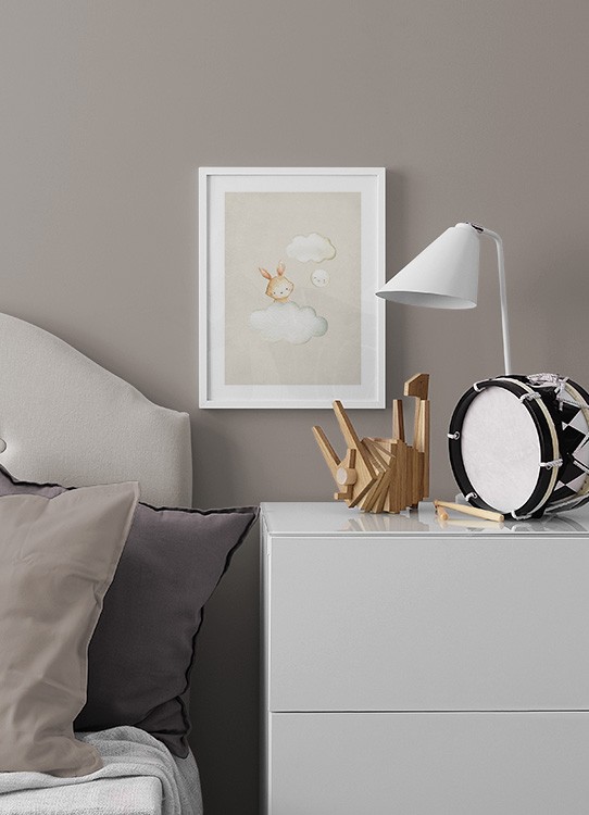 In the Clouds No1 Poster / Ilustrações de animais em Desenio AB (13717)