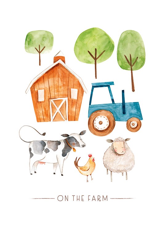 On the Farm No1 Poster