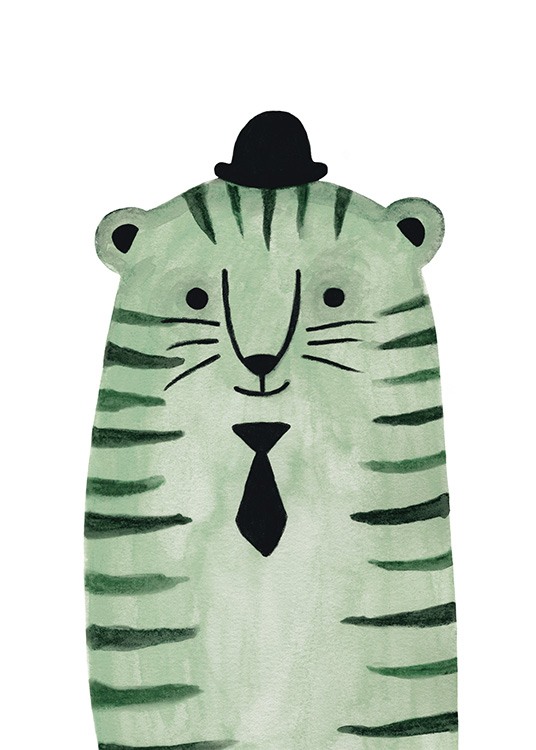 Green Tiger Poster