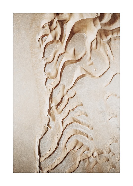 Curvy Desert Dunes Poster