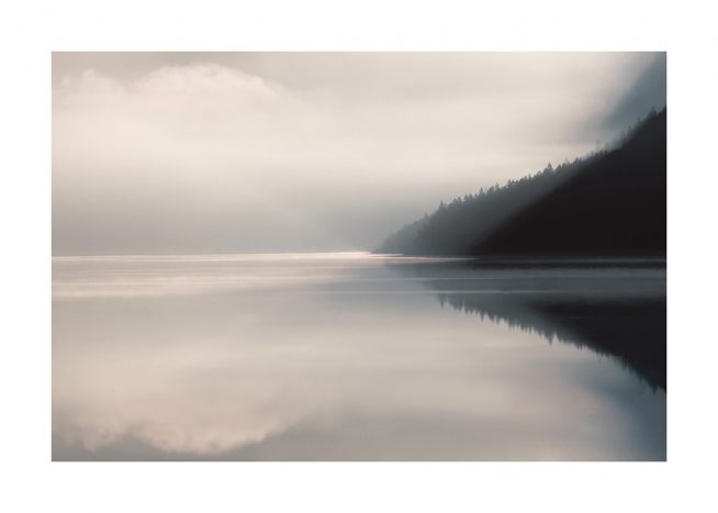 Morning at Lake Plansee Poster