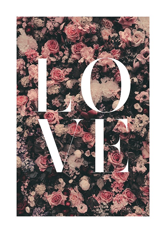 Love Flower Poster